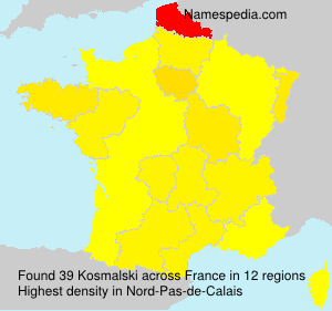 Surname Kosmalski in France Surname Kosmalski in France