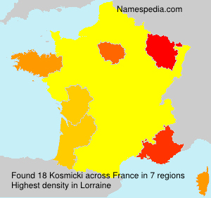 Surname Kosmicki in France Surname Kosmicki in France