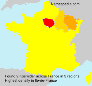 Surname Kosmider in France Surname Kosmider in France
