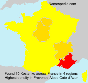 Surname Kostenko in France Surname Kostenko in France