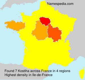 Surname Kostiha in France Surname Kostiha in France
