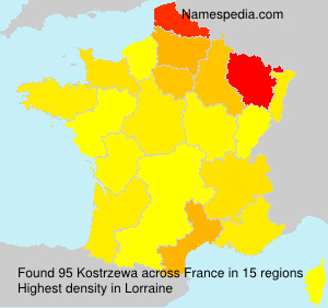 Surname Kostrzewa in France Surname Kostrzewa in France