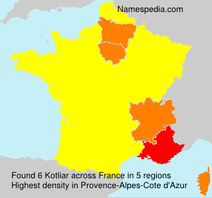 Surname Kotliar in France Surname Kotliar in France