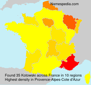 Surname Kotowski in France Surname Kotowski in France