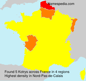 Surname Kotrys in France Surname Kotrys in France