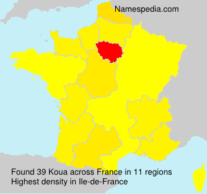 Surname Koua in France Surname Koua in France