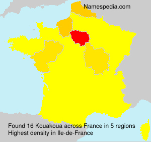 Surname Kouakoua in France Surname Kouakoua in France