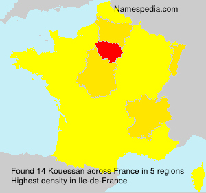 Surname Kouessan in France