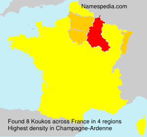 Surname Koukos in France Surname Koukos in France