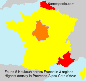 Surname Koukouh in France Surname Koukouh in France