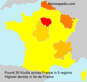 Surname Koulla in France Surname Koulla in France