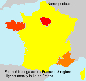 Surname Kounga in France Surname Kounga in France