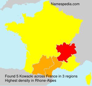 Surname Kowacki in France Surname Kowacki in France