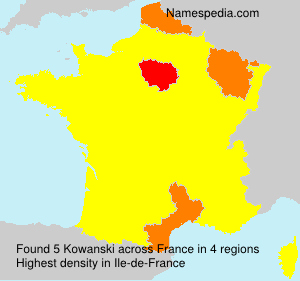 Surname Kowanski in France Surname Kowanski in France