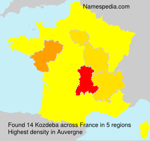 Surname Kozdeba in France Surname Kozdeba in France