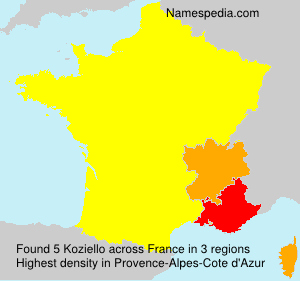 Surname Koziello in France Surname Koziello in France