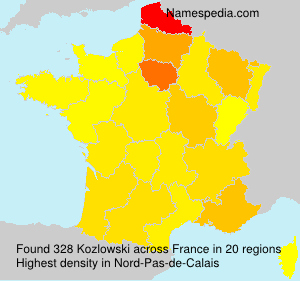 Surname Kozlowski in France Surname Kozlowski in France
