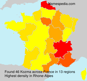 Surname Kozma in France Surname Kozma in France