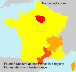 Surname Kpodzro in France Surname Kpodzro in France