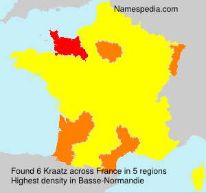 Surname Kraatz in France Surname Kraatz in France