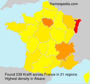Surname Krafft in France Surname Krafft in France