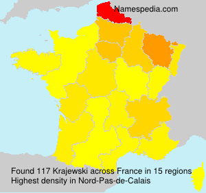 Surname Krajewski in France Surname Krajewski in France