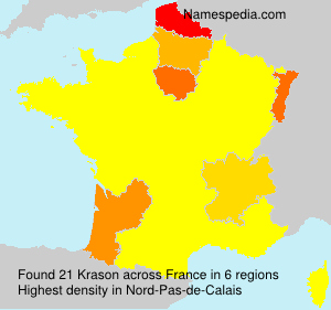 Surname Krason in France Surname Krason in France