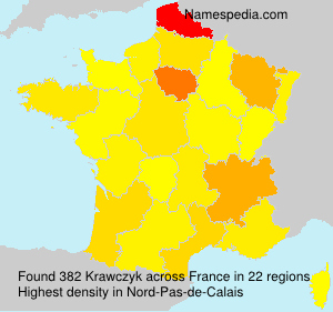 Surname Krawczyk in France Surname Krawczyk in France