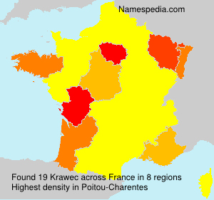 Surname Krawec in France Surname Krawec in France