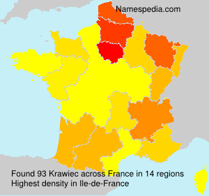Surname Krawiec in France Surname Krawiec in France