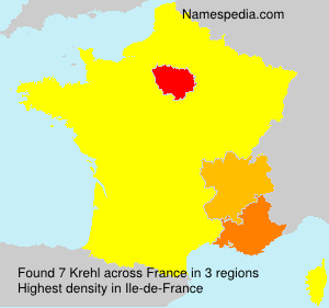 Surname Krehl in France Surname Krehl in France