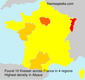 Surname Kresser in France Surname Kresser in France