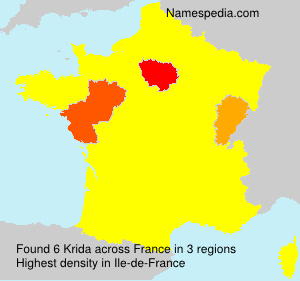 Surname Krida in France Surname Krida in France