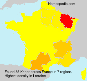 Surname Kriner in France Surname Kriner in France