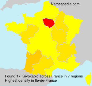Surname Krivokapic in France Surname Krivokapic in France