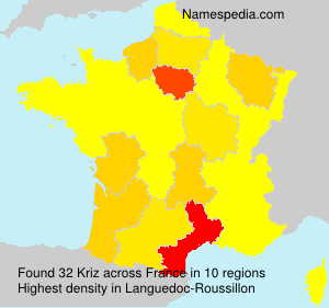 Surname Kriz in France Surname Kriz in France