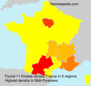 Surname Kroese in France Surname Kroese in France