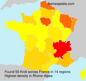 Surname Kroll in France Surname Kroll in France