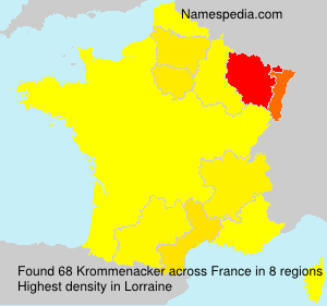 Surname Krommenacker in France Surname Krommenacker in France