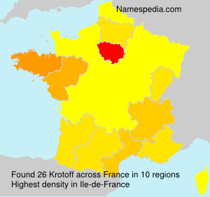 Surname Krotoff in France Surname Krotoff in France