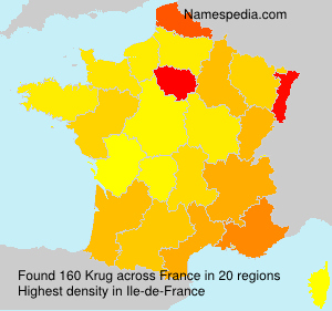 Familiennamen Krug - France