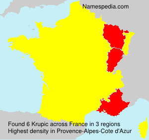 Surname Krupic in France Surname Krupic in France
