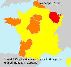 Surname Krupinski in France