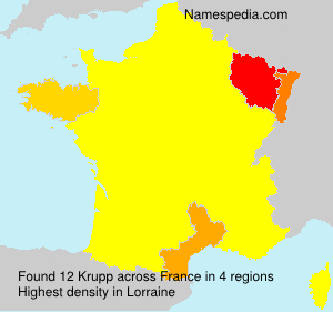 Surname Krupp in France Surname Krupp in France