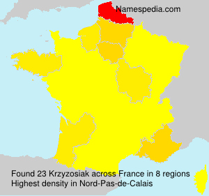Surname Krzyzosiak in France Surname Krzyzosiak in France