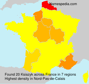 Surname Ksiazyk in France Surname Ksiazyk in France