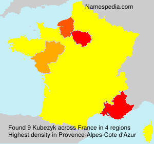 Surname Kubezyk in France Surname Kubezyk in France