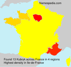 Surname Kubryk in France Surname Kubryk in France