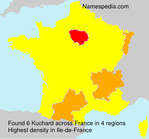 Surname Kuchard in France Surname Kuchard in France