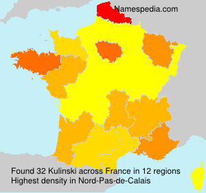 Surname Kulinski in France Surname Kulinski in France